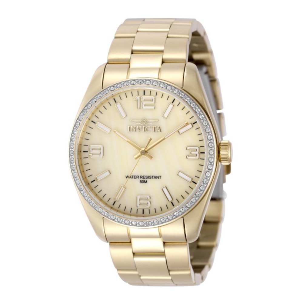 Invicta Specialty Gold MOP Dial Watch 38mm